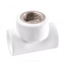 Тройник PP-R комбинированный белый Дн 20х1/2" ВР PRO VALFEX 10127020-PRO