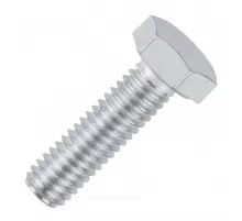 Болт стальной оц полная резьба М16х80 к.п. 5.8 шестигранный упаковка 20кг DIN 933