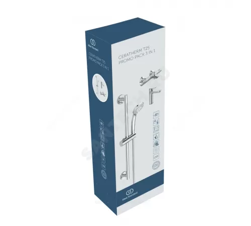 Промо-комплект для ванны с душем CERATHERM T25 Ideal Standard BC984AA