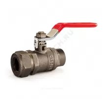 Кран шаровой латунь Ду 15х1/2" Ру50 ВР/обжим рычаг красный STAHLMANN SVLF1501/2NEF