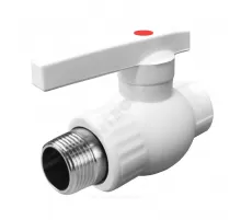 Кран шаровой PP-R белый Дн 20х1/2" НР VALFEX 10144220