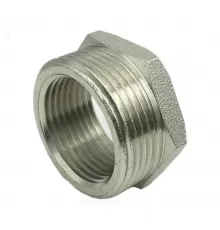 Футорка латунь никель Ду 32х25 (1 1/4"х1") НР/ВР SantechSystems