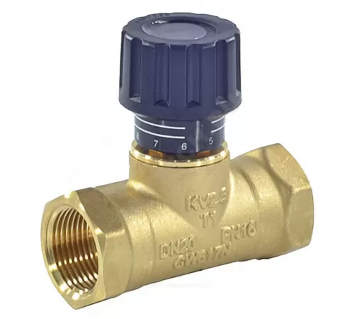 Клапан балансировочный ручной латунь USV-S Ду 20 Rp3/4" Ру16 ВР Kvs=2.5м3/ч без ниппелей Danfoss 003Z2232