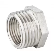 Футорка латунь никель Ду 25х15 (1"х1/2") НР/ВР LD LD.67.507.25х15