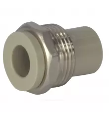 Штуцер PP-R комбинированный серый Дн 25х1" НР VALFEX 10134025Г