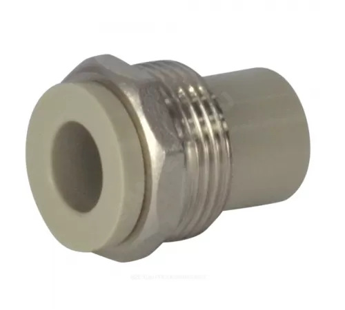 Штуцер PP-R комбинированный серый Дн 32х1 1/4" НР VALFEX 10137132Г