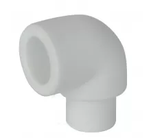 Угольник PP-R белый Дн 32х90гр Ру25 внутр/наруж пайка RTP (РосТурПласт) 19771