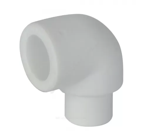 Угольник PP-R белый Дн 32х90гр Ру25 внутр/наруж пайка RTP (РосТурПласт) 19771