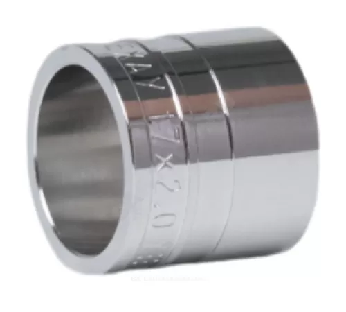 Гильза для PE-X труб аксиальная латунь хром Дн 17х2,0 THERM S Рехау 12502973002