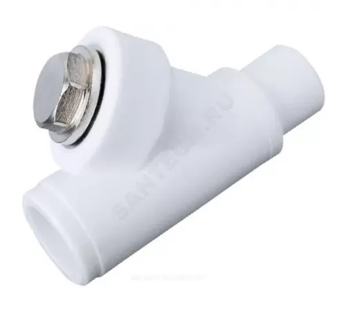 Фильтр PP-R сетчатый белый Дн 25х45гр внутр/наруж пайка VALFEX 10142025