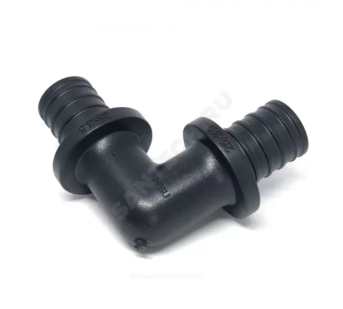 Угольник для PE-X труб аксиальный PPSU Дн 25 РОС