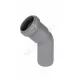 Отвод PP-H серый HT HTB Дн 32х45гр б/нап в/к Ostendorf 110120