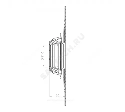 Мембрана гидроизоляционная HL800 Дн 110 HL HL800/110
