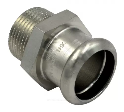 Муфта сталь нерж AISI 316L Дн 28х1/2" Ру16 пресс/НР Inoxpres RM 187102028