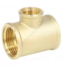 Тройник латунь переходной Ду 25х15х25 (1"х1/2"х1") ВР LD LD.65.523.25x15x25