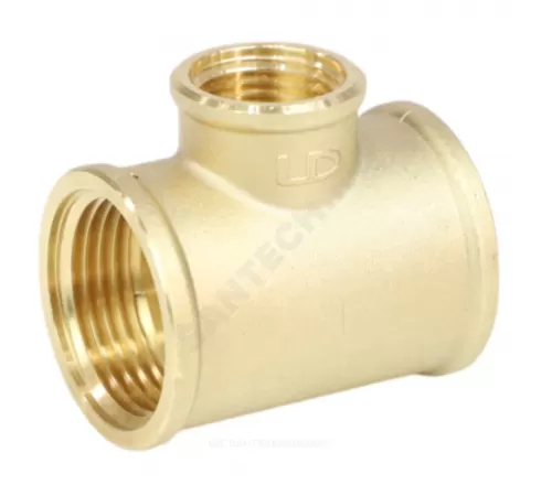 Тройник латунь переходной Ду 20х15х20 (3/4"х1/2"х3/4") ВР LD LD.65.523.20x15x20