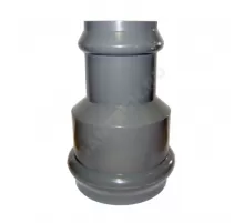 Муфта НПВХ SDR26 переходная Дн 225х160 Ру10 серая напорная раструбная под соединение с уплотнительным кольцом в/к Хемкор 2181102