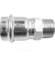 Муфта сталь нерж AISI 304 Дн 28х1" пресс/НР SantechSystems