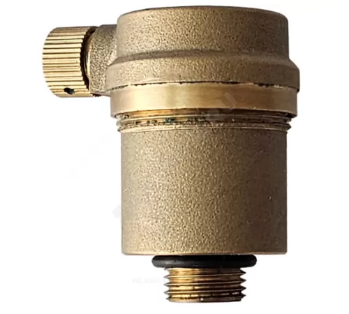 Воздухоотводчик автоматический латунь Airvent-R Ду 15 Ру10 G1/2" НР прямой Ридан 065B8323R