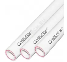 Труба PP-R белая арм стекловолокном Дн 32х5,4 Ру25 SDR6 Т<90С L=4м VALFEX 10106032 ..