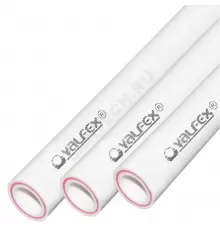 Труба PP-R белая арм стекловолокном Дн 75х12,5 Ру25 SDR6 Т<90С L=4м VALFEX 10106075 ..