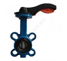 Затвор дисковый поворотный чугун Ду 32 Ру16 межфл с рукояткой диск нерж манжета EPDM EURO Benarmo