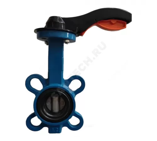 Затвор дисковый поворотный чугун Ду 32 Ру16 межфл с рукояткой диск нерж манжета EPDM EURO Benarmo