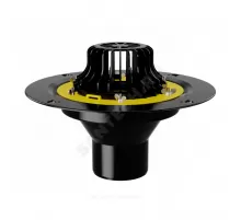 Воронка кровельная VM с вертикальным выпуском PP Дн 110 с листвоуловителем, обжимным фланцем Fachmann 01.003