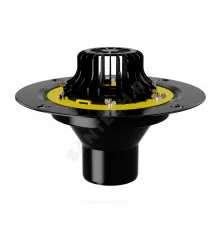 Воронка кровельная VM с вертикальным выпуском PP Дн 110 с листвоуловителем, обжимным фланцем Fachmann 01.003