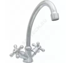 Смеситель для кухонной мойки двуручный Стандарт ЦС-СМ 25ш К Мет_Крест Центр Сантехники (Подольск) СМ507110