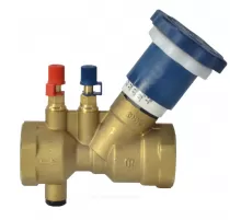 Клапан балансировочный ручной латунь Ду 32 G1 1/4" Ру25 Тмакс=110 оС ВР Kvs=18.5м3/ч с измерительными ниппелями OR 0621.033