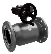 Кран шаровой сталь КШ.Ц.Ф.Р Ду 200 Ру16 фл L=530мм с редуктором полнопроходной LD КШ.Ц.Ф.Р.200.016.П/П.02