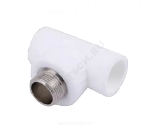 Тройник PP-R комбинированный белый Дн 25х1/2" НР VALFEX 10128125