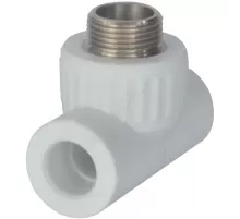 Тройник PP-R комбинированный белый Дн 25х1/2" НР VALFEX 10128125