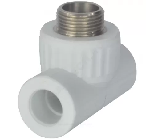 Тройник PP-R комбинированный белый Дн 25х1/2" НР VALFEX 10128125