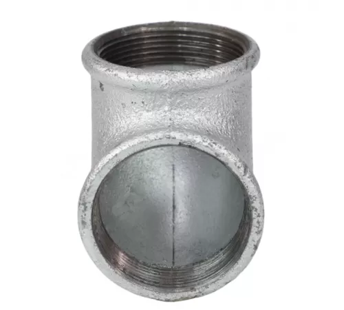 Угольник проходной чугун оц Ду 15 (1/2") ВР/ВР Fittex