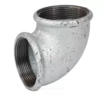 Угольник проходной чугун оц Ду 40 (1 1/2") ВР/ВР Fittex