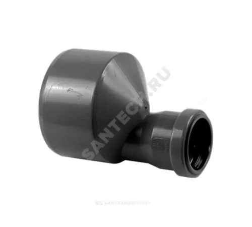 Переход НПВХ серый Дн 110х50 б/нап в/к Хемкор 2391035