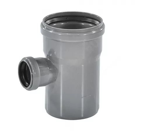 Тройник НПВХ серый Дн 110х50х87гр б/нап переходной в/к ТУ 6-49-33-92 Агригазполимер
