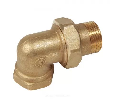 Соединитель латунь американка Ду 10 (3/8") угловой ВР/НР R19 Giacomini R19Y002