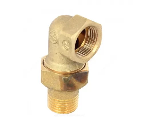 Соединитель латунь американка Ду 10 (3/8") угловой ВР/НР R19 Giacomini R19Y002