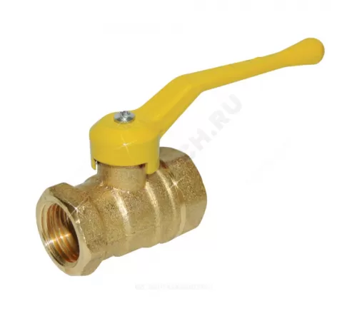 Кран шаровой латунь газ 11б27п6 Ду 15 Ру16 ВР рычаг Цветлит ZW10048