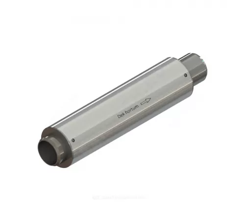 Компенсатор сильфонный осевой однослойный с кожухом и внутренним экраном сталь нерж DEK Ду 80 Ру16 под приварку патрубки сталь L=290мм Hortum 0010080-060/Э321