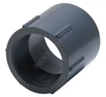 Муфта ПВХ Дн 20х1/2" Ру16 серая напорная ВР под клеевое соединение Aquaviva FTH020A