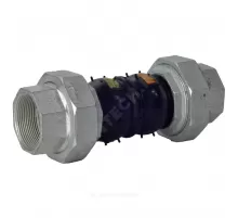 Компенсатор резиновый антивибрационный EPDM Ду 20 Ру16 ВР L=200мм сжатие/растяжение 22 мм/5 мм RMCX