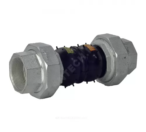 Компенсатор резиновый антивибрационный EPDM Ду 20 Ру16 ВР L=200мм сжатие/растяжение 22 мм/5 мм RMCX