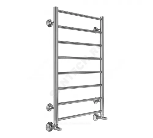 Полотенцесушитель водяной нерж сталь Лесенка (1/2") ВР 500х800мм 8П нижнее подключение Аврора Терминус 4670078529947