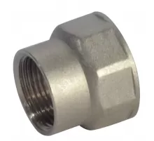 Муфта латунь никель переходная Ду 32х15 (1 1/4"х1/2") ВР/ВР RTP (РосТурПласт) 25174