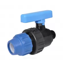 Кран шаровой компрессионный Дн 25х3/4" НР Ру10 RTP (РосТурПласт) 17358