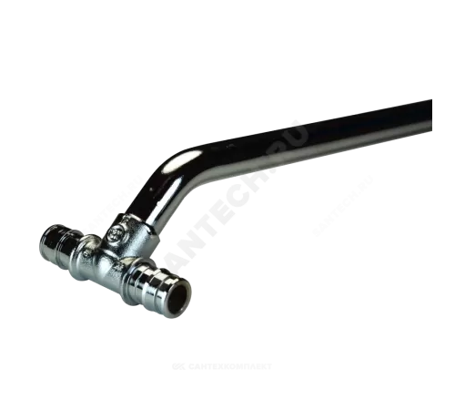 Тройник для подключения радиатора радиальный латунь Дн 20х15х20 L=200мм GX158 Giacomini GX158X014